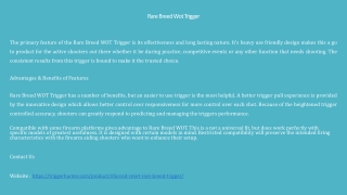 Rare Breed Wot Trigger