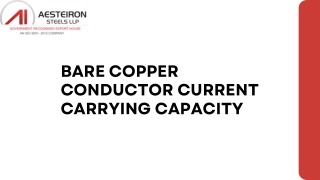 Current Carrying Capacity of Copper Conductors