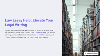 Law Essay Help: Expert Guidance for High-Quality Legal Writing