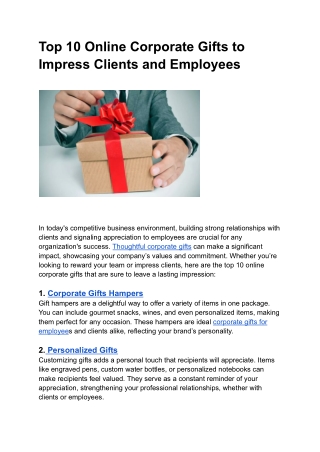 Top 10 Online Corporate Gifts to Impress Clients and Employees (1)
