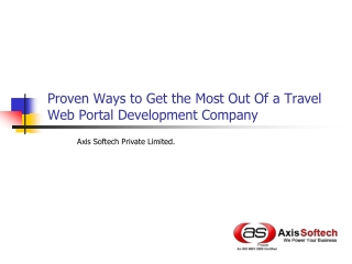Proven Ways to Get the Most Out Of a Travel Web Portal Devel