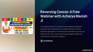 A must-attend webinar for cancer patients and families