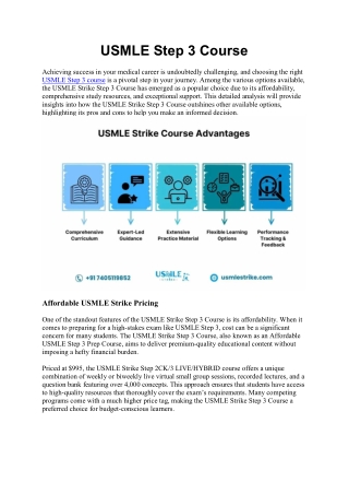 USMLE Step 3 Course