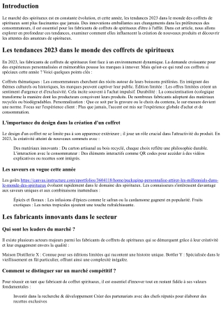 Les tendances 2023 dans le monde des coffrets de spiritueux