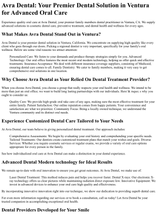 Avra Dental