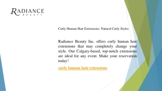 Curly Human Hair Extensions Natural Curly Styles