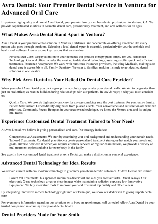 Avra Dental