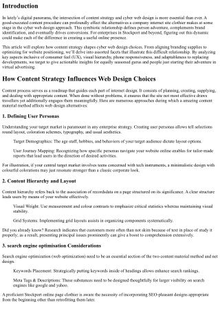How Content Strategy Influences Web Design Choices