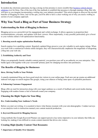 Why You Need a Blog as Part of Your Business Strategy