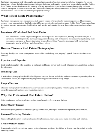 Exploring the Benefits of Real Estate Video Content(1)