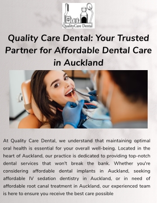 Affordable IV Sedation Dentistry in Auckland Comfortable & Stress-Free Dental Care