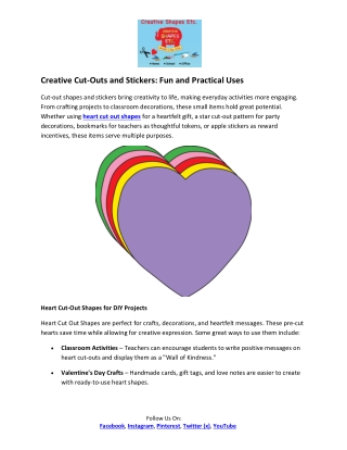 Creative Cut-Outs and Stickers: Fun and Practical Uses