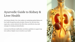 Protect Your Kidney and Liver with Natural Healing Methods