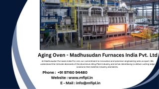 Aging Oven