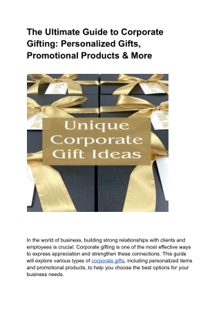 The Ultimate Guide to Corporate Gifting_ Personalized Gifts, Promotional Products & More