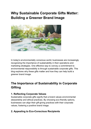 Why Sustainable Corporate Gifts Matter_ Building a Greener Brand Image
