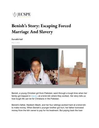 Benish’s Story_ Escaping Forced Marriage And Slavery