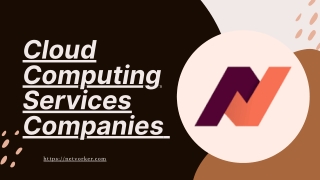 Cloud Computing Services Companies