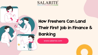 How Freshers Can Land Their First Job in Finance & Banking
