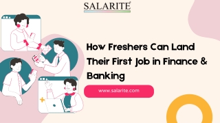 How Freshers Can Land Their First Job in Finance & Banking