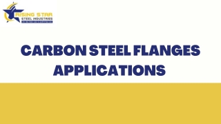 Carbon Steel Flanges Manufacturers in India
