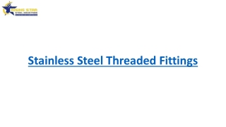 Stainless Steel Threaded Fittings
