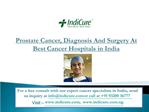 Prostate Cancer Surgery At Best Cancer Hospitals in India