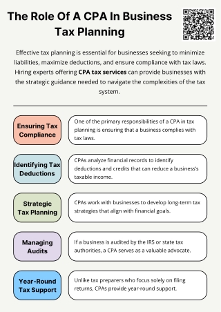 The Role Of A CPA In Business Tax Planning
