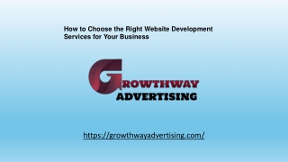 How to Choose the Right Website Development Services for Your Business