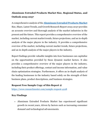 Aluminum Extruded Products Market