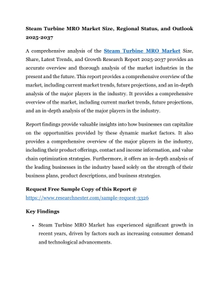 Steam Turbine MRO Market