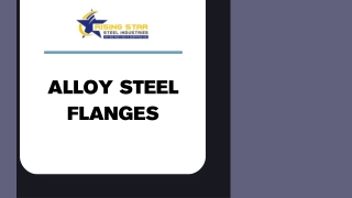Alloy Steel Flanges Manufacturers in India