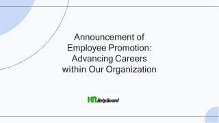 Job Promotion Letter