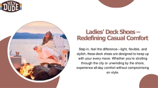 Ladies' Deck Shoes – Redefining Casual Comfort