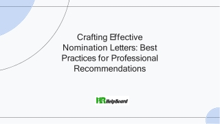 Recognition nomination sample