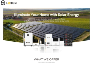 Top Portable Power Station Manufacturers | Losun Smart Technology