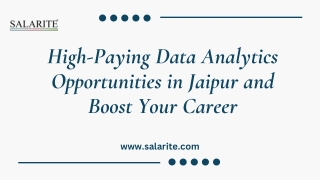 High-Paying Data Analytics Opportunities in Jaipur and Boost Your Career