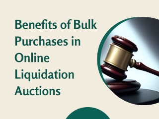 Benefits of Bulk Purchases in Online Liquidation Auctions