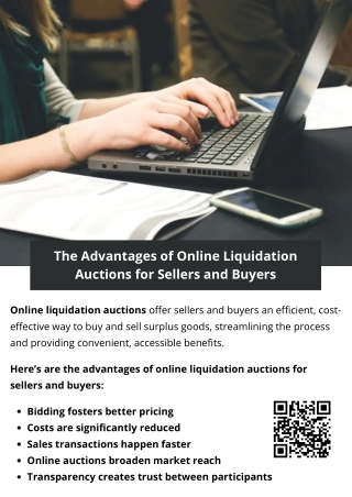 The Advantages of Online Liquidation Auctions for Sellers and Buyers