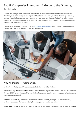 IT Companies in Andheri