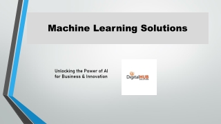 Machine Learning Solutions | AI-Powered Insights & Automation