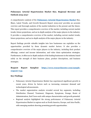 Pulmonary Arterial Hypertension Market