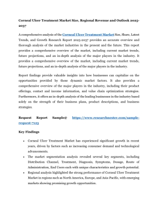 Corneal Ulcer Treatment Market