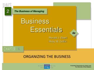 ORGANIZING THE BUSINESS