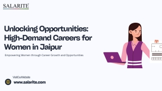 Unlocking Opportunities High-Demand Careers for Women in Jaipur