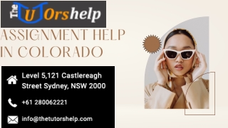 Assignment Help in Colorado