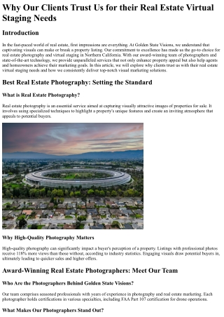 Why Our Clients Trust Us for their Real Estate Virtual Staging Needs