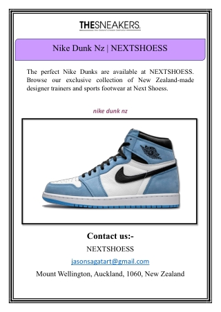 Nike Dunk Nz | NEXTSHOESS