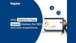 Why Website Page Speed Matters for User Experience and SEO