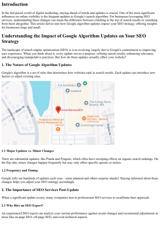 Understanding the Impact of Google Algorithm Updates on Your SEO Strategy